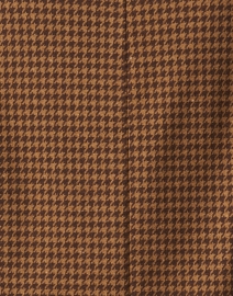 Fabric image thumbnail - Weekend Max Mara - Moschea Brown Houndstooth Blazer