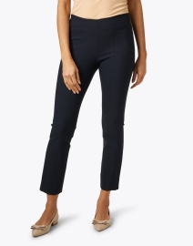 Front image thumbnail - Vince - Navy Bi-Stretch Pull On Pant