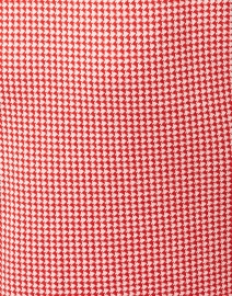 Fabric image thumbnail - Allude - Coral Houndstooth Cotton Linen Dress