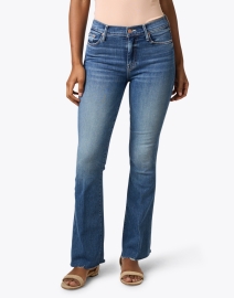 Front image thumbnail - Mother - The Weekender Flare Fray Hem Jean