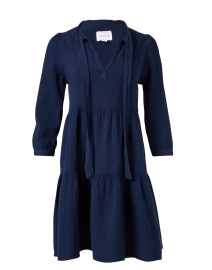 Product image thumbnail - Honorine - Giselle Navy Tiered Dress