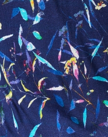 Fabric image thumbnail - Pashma - Navy Multi Print Cashmere Silk Sweater