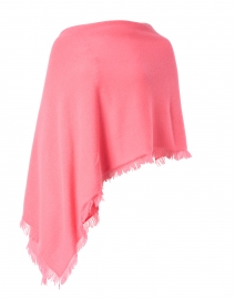 Product image thumbnail - Kinross - Pink Cashmere Fringe Triangle Wrap