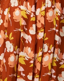 Fabric image thumbnail - Shoshanna - Mira Orange Floral Print Dress