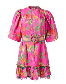Product image thumbnail - Farm Rio - Pink Print Shirt Dress