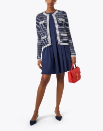 Look image thumbnail - Weill - Suzann Navy and White Striped Jacket