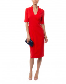 Danisi Red Stretch Jersey Dress