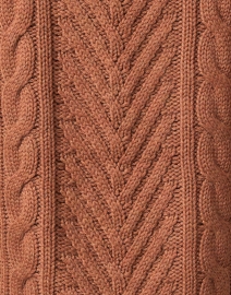 Fabric image thumbnail - Repeat Cashmere - Brown Wool Turtleneck Top