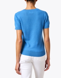 Back image thumbnail - Allude - Blue Cashmere Sweater