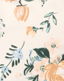 Fabric image thumbnail - Loeffler Randall - Claire Yellow Floral Print Ruffle Tote Bag