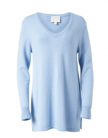 Product image thumbnail - Sail to Sable - Light Blue Merino Cotton Sweater
