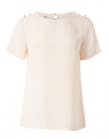 Mona Light Pink Short Sleeve Blouse