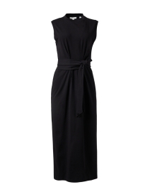 Product image thumbnail - Vince - Black Cotton Wrap Dress