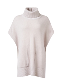 Product image thumbnail - Kinross - Beige Cashmere Popover Sweater
