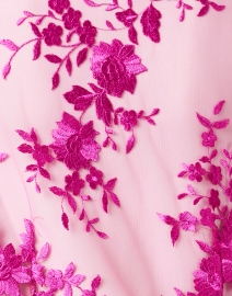 Fabric image thumbnail - Connie Roberson - Rita Magenta Sheer Floral Top