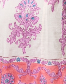 Fabric image thumbnail - Bell - Pink and Purple Print Cotton Shirt Dress