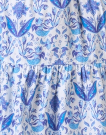 Fabric image thumbnail - Sail to Sable - Blue and White Print Smocked Cotton Dress
