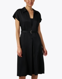 Front image thumbnail - Piazza Sempione - Black Belted Dress
