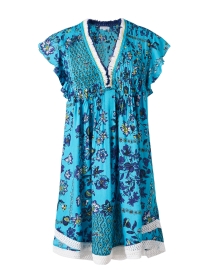 Sasha Teal Floral Mini Dress