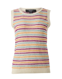 Product image thumbnail - Weekend Max Mara - Caldaia Multi Stripe Linen Sweater