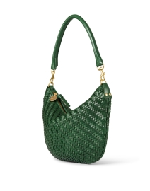 Clare V. Moyen Messenger Convertible Bag NWT Deep Sea Pebble Leather Green