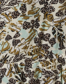 Fabric image thumbnail - Marc Cain Sports - Multi Leaf Print Mini Dress