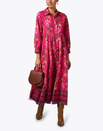 Look image thumbnail - Ro's Garden - Jinette Red Print Maxi Dress