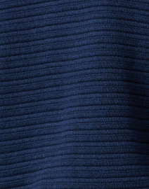 Fabric image thumbnail - Kinross - Navy Cotton Fringe Zip Cardigan