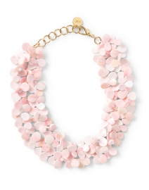 Pink Conch Shell Cluster Necklace