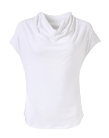 Product image thumbnail - Southcott - White Cotton Drape Top