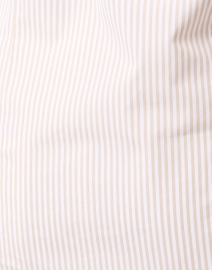 Fabric image thumbnail - Lafayette 148 New York - Beige Stripe Cotton Blouse