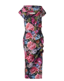 Fiynorc Multi Floral Stretch Jersey Dress