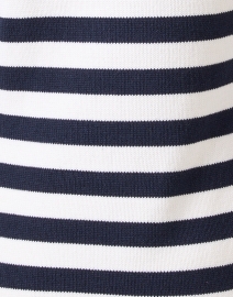 Fabric image thumbnail - Sail to Sable - Navy and White Striped Sweater