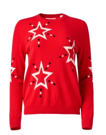 Red Star Intarsia Wool Cashmere Sweater