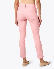 Back image thumbnail - Mother - The Dazzler Pink Straight Leg Ankle Jean