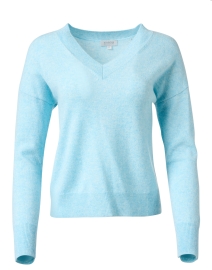 Product image thumbnail - Kinross - Light Blue Cashmere Sweater