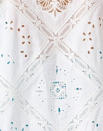 Fabric image thumbnail - Kobi Halperin - Andrea White Embroidered Cotton Jacket