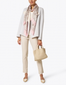 Look image thumbnail - Kinross - Grey and Beige Reversible Wool Cashmere Cardigan