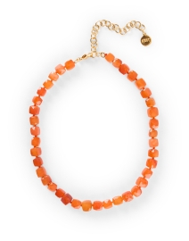 Product image thumbnail - Nest - Orange Stone Necklace