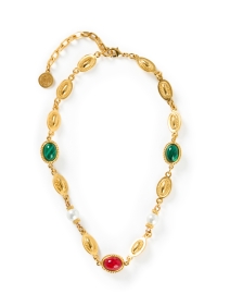 Product image thumbnail - Ben-Amun - Stone and Pearl Gold Necklace