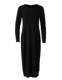 Product image thumbnail - Eileen Fisher - Black Stretch Jersey Dress