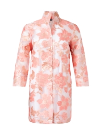 Rita Pink Floral Sheer Silk Topper
