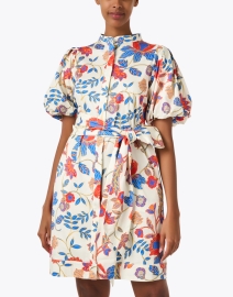 Front image thumbnail - Chloe Kristyn - Dara Floral Print Shirt Dress