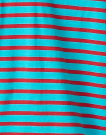 Fabric image thumbnail - Frances Valentine - Turquoise and Red Striped Top