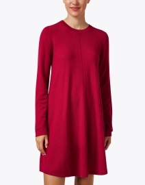 Front image thumbnail - Repeat Cashmere - Red Merino Wool Dress