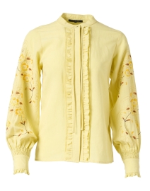 Luisa Yellow Embroidered Blouse