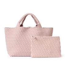 Extra_2 image thumbnail - Naghedi - St. Barths Medium Shell Pink Woven Handbag