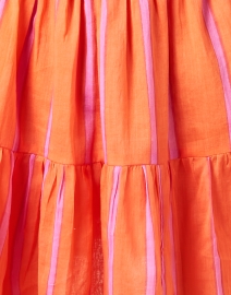 Fabric image thumbnail - Oliphant - Orange and Lilac Stripe Dress
