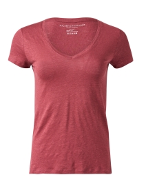 Product image thumbnail - Majestic Filatures - Red Linen Tee