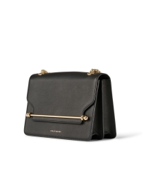 Front image thumbnail - Strathberry - East/West Black Leather Crossbody Bag